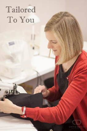 Amy sewing at Tailored To You